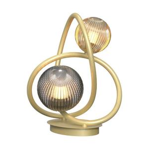 Lampă LED de masă METZ Wofi 8015-204 2xG9/3, 5W/230V auriu/gri imagine