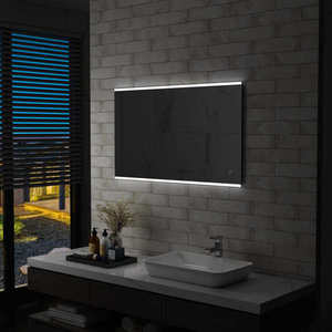 vidaXL Oglindă cu LED de perete de baie, cu senzor tactil, 100x60 cm imagine