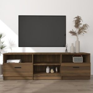 vidaXL Comodă TV, stejar maro, 150x33, 5x45 cm, lemn prelucrat imagine