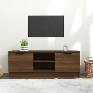 vidaXL Comodă TV, stejar maro, 102x35x36, 5 cm, lemn prelucrat imagine