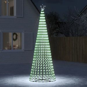 vidaXL Con de lumină brad de Crăciun, 688 LED-uri alb rece, 300 cm imagine