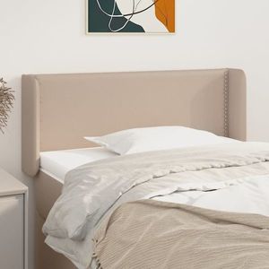 vidaXL Tăblie pat cu aripioare cappuccino 83x16x78/88 cm piele eco imagine
