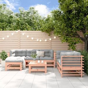vidaXL Set mobilier de grădină, 7 piese, lemn masiv douglas imagine