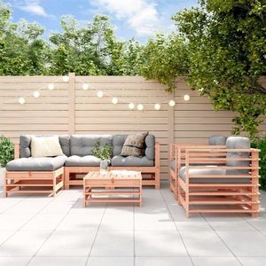 vidaXL Set mobilier de grădină, 7 piese, lemn masiv douglas imagine