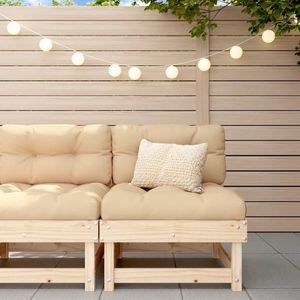 vidaXL Canapea de mijloc pentru grădină, lemn masiv de pin imagine