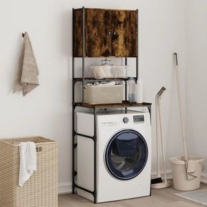 vidaXL Dulap mașină de spălat, stejar fumuriu, 68x48, 5x194 cm imagine