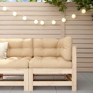 vidaXL Canapea de colț pentru grădină, lemn masiv de pin imagine