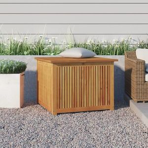 vidaXL Ladă depozitare pentru grădină 75x75x58 cm lemn masiv acacia imagine