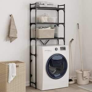 vidaXL Dulap mașină de spălat, negru imagine