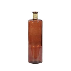 Vaza Amber din sticla maro 25x70 cm imagine