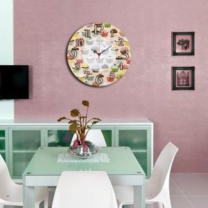Ceas decorativ de perete Home Art, 238HMA3145, 40 cm, Multicolor imagine