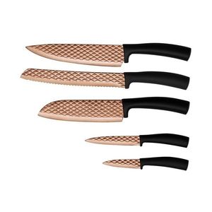 Set de cuțite inoxidabile 5 buc. negru/roz-auriu BerlingerHaus imagine