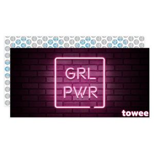 Prosop cu uscare rapidă Towee GIRL PWR, 80 x 160 cm imagine