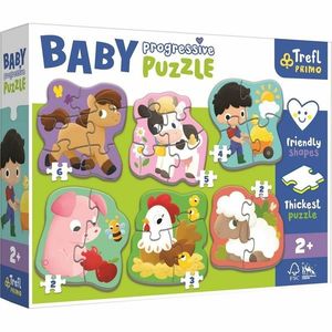 Baby puzzle Trefl Fermă, 6în1 (2-6 bucăți) imagine