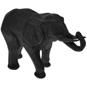 Decorațiune geometric Elefant, 25 x 15 cm, negru imagine