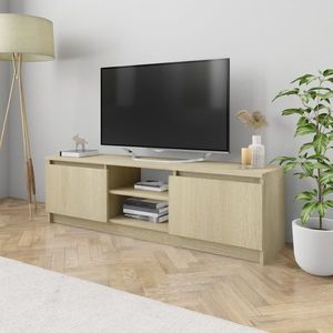 vidaXL Comodă TV, stejar Sonoma, 120 x 30 x 30 cm, PAL imagine