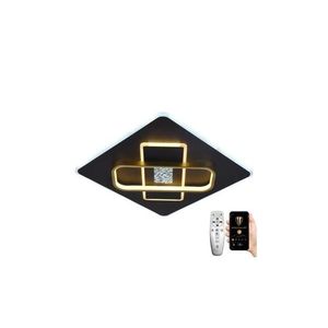 Plafonieră LED dimabilă LED/90W/230V negru + telecomandă imagine