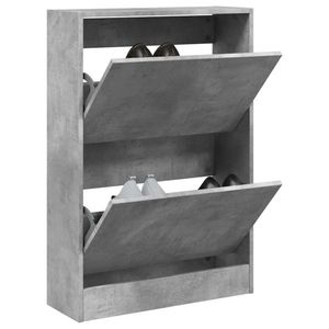 vidaXL Pantofar, gri beton, 60x21x87, 5 cm, lemn compozit imagine