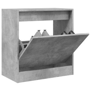 vidaXL Pantofar, gri beton, 60x34x63, 5 cm, lemn compozit imagine