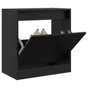 vidaXL Pantofar, negru, 60x34x63, 5 cm, lemn compozit imagine