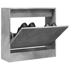 vidaXL Pantofar, gri beton, 60x21x57 cm, lemn compozit imagine