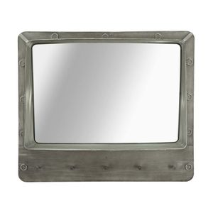 Oglinda decorativa Bolt, Mauro Ferretti, 70x60 cm, fier, gri imagine