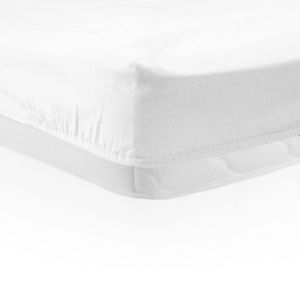 Cearceaf de pat cu elastic Heinner Home, 140x200 cm, bumbac, alb imagine