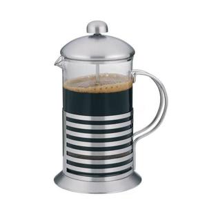 Cana Cafea sau Ceai cu Sistem de Filtrare Tip Presa Franceza din Sticla si Inox Capacitate 600 ml G Glixicom® - Glixicom imagine