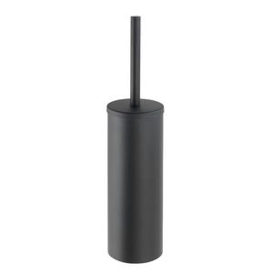 Perie pentru toaleta cu suport de prindere Bosio, Wenko Power-Loc®, 40.5 x 13 x 9 cm, inox, negru imagine