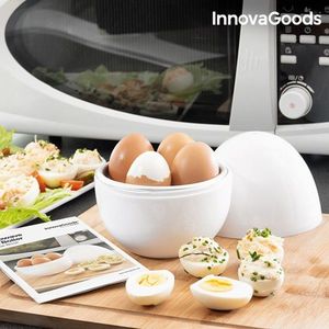 Fierbator de oua pentru cuptorul cu microunde cu carte de retete Boilegg InnovaGoods, 13x16 cm imagine