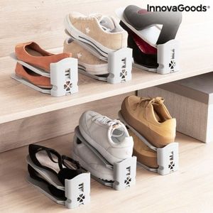 Set 6 organizatoare de pantofi reglabile, Sholzzer InnovaGoods, 10x17x26 cm imagine