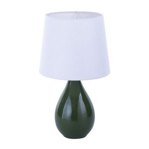 Lampa de masa Roxanne, Versa, 20 x 35 cm, ceramica, verde imagine