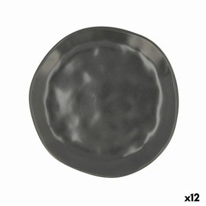 Set 12 farfurii pentru desert, Bidasoa, Cosmos, Ø 20 cm, ceramica, negru imagine
