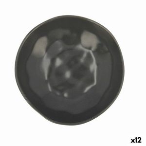 Set 12 farfurii adanci, Bidasoa, Cosmos, Ø 22 cm, ceramica, negru imagine