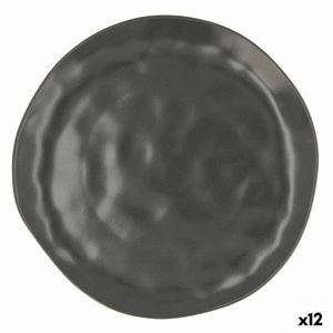 Set 12 farfurii, Bidasoa, Cosmos, Ø 26 cm, ceramica, negru imagine