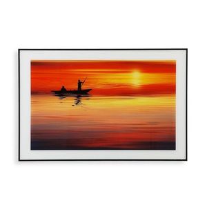 Tablou decorativ Sunset, Versa, 40 x 60 cm, sticla/MDF imagine