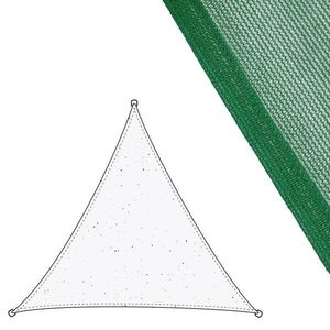 Parasolar triunghiular Awning, 3 x 3 m, polietilena, verde imagine