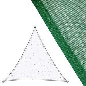 Parasolar triunghiular Awning, 3.5 x 3.5 m, polietilena, verde imagine