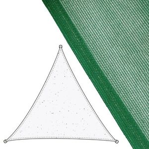 Parasolar triunghiular Awning, 5 x 5 m, polietilena, verde imagine