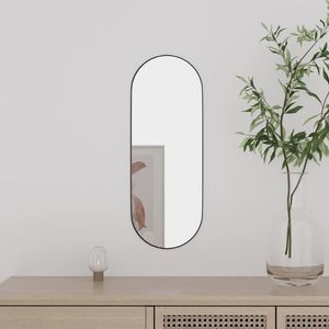 vidaXL Oglindă de perete, 15x40 cm, oval, sticlă imagine