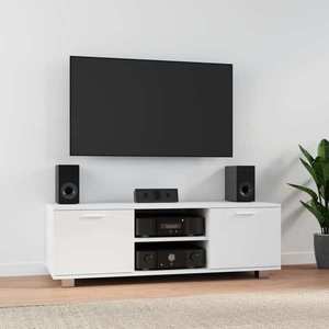 vidaXL Comodă TV, alb, 120x40, 5x35 cm, lemn prelucrat imagine