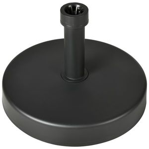 Outsunny Baza pentru umbrela de gradina din plastic PP, greutate max 18kg, Ø45x33 cm, negru imagine