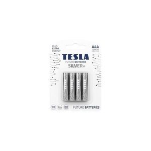 4 baterii alcaline AAA SILVER+ 1, 5V Tesla Batteries imagine