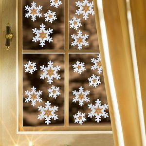 18 Decorațiuni pentru fereastră "Fulgi de zăpadă" imagine