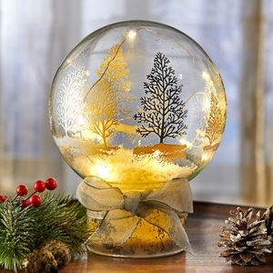 LED Globe "Pădurea de iarnă imagine