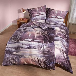 Lenjerie de pat pentru un pat "Peisaj de iarnă" imagine