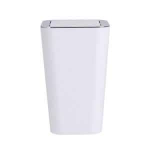Cos de gunoi pentru baie, Wenko, Candy White, 18 x 18 x 28.5 cm, 6 L, plastic, alb imagine