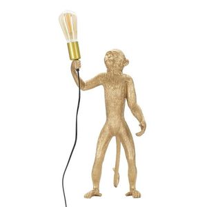 Lampa de masa Monkey, Mauro Ferretti, Ø26 x 55 cm, 1 x E27, 40W, polirasina, auriu imagine