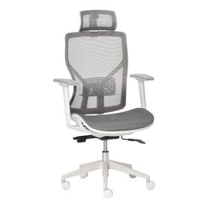 Vinsetto scaun ergonomic cu tetiera, 67x 65x120-128cm, gri | Aosom Ro imagine