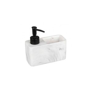 Dispenser pentru sapun lichid cu suport burete integrat Wenko Resa Marble 54668100 imagine